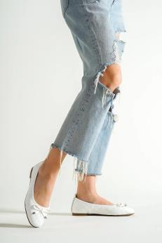 کفش کالج زنانه لحافي هانا ترند Capone Outfitters سفيد