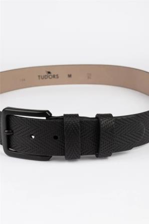 کمربند مشکي اسپرت مردانه 4 سانتي متر Tudors مشکي