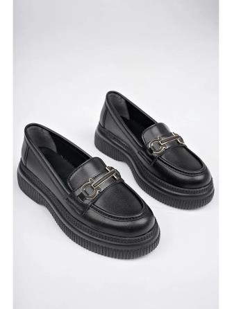 کفش زنانه مشکي کف ضخيم Muggo مشکي چرم مصنوعي