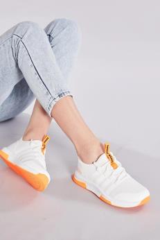 کفش اسپرت يونيسکس  TONNY BLACK سفيد - نارنجي