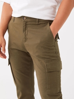 شلوار راحت مردانه XSIDE Standard Fit خاکي